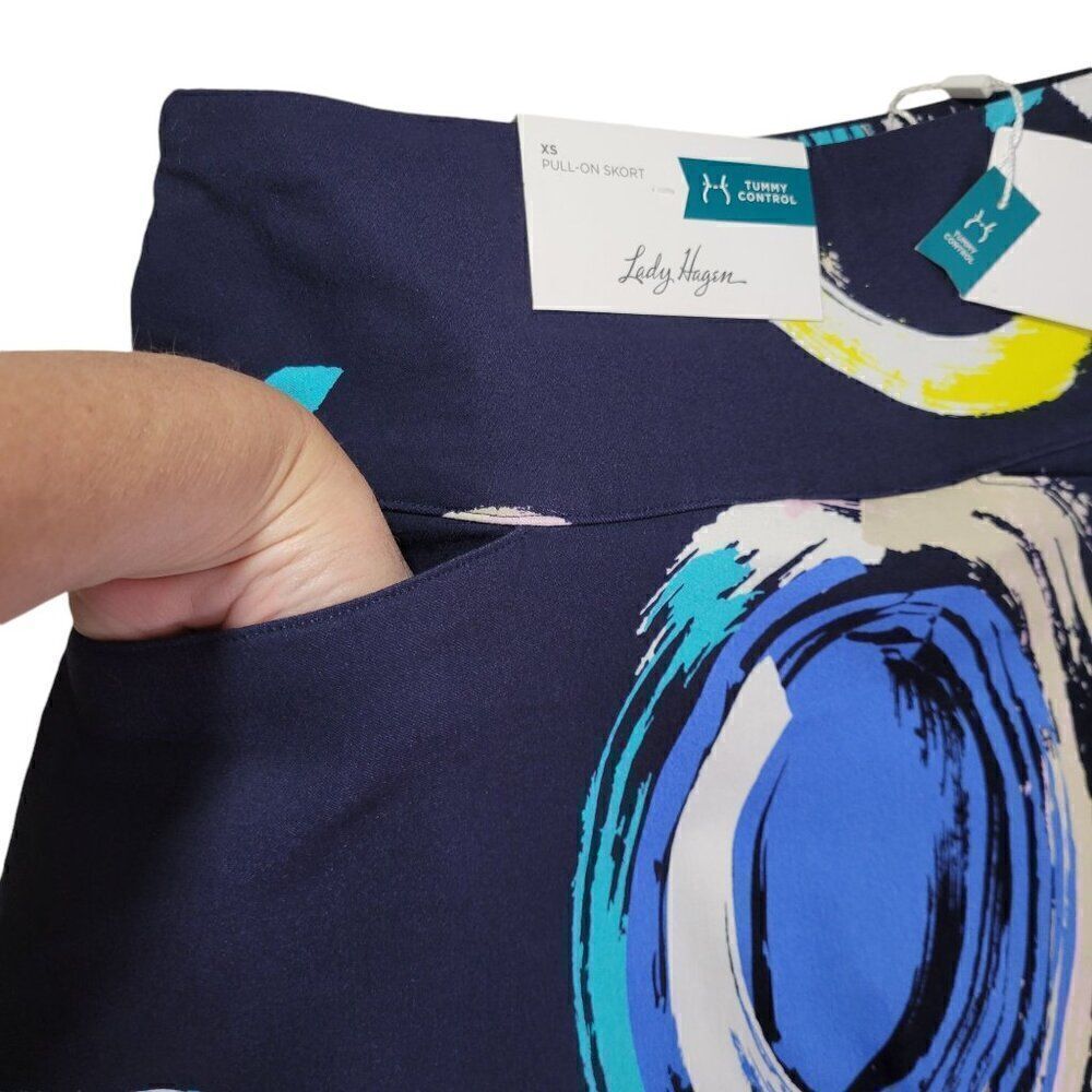 Lady Hagen Golf Skort Womens Size XS Tummy Control Pull On Skirt Athleisure NEW - Picture 4 of 15